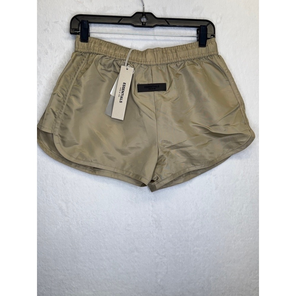 Fear of God Essentials Running Shorts‎ Womens Size Medium Oak Athletic Nylon